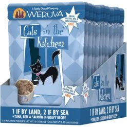 Weruva Cats In The Kitchen 1 If By Land, 2 If By Sea Tuna, Beef & Salmon Recipe Grain-Free Cat Food Pouches & Weruva Cats In The Kitchen Love Me Tender Chicken & Duck Recipe Grain-Free Cat Food Pouches 12 Weruva Cats In The Kitchen 1 If By Land, 2 If By Sea Tuna, Beef & Salmon Recipe Grain-Free Cat Food Pouches & Weruva Cats In The Kitchen Love Me Tender Chicken & Duck Recipe Grain-Free Cat Food Pouches -Meow Meals 611470 PT1. AC SS1800 V1661530857