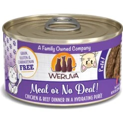Weruva Classic Cat Meal Or No Deal Chicken & Beef Pate Canned Cat Food & Weruva Classic Cat Who Wants To Be A Meowionaire Chicken & Pumpkin Pate Canned Cat Food -Meow Meals 611518 PT2. AC SS1800 V1661530856