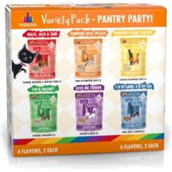 Weruva Cats In The Kitchen Pantry Party Variety Pack Grain-Free Cat Food, 3-oz Pouch, Case Of 12 & BFF Rainbow A Gogo Variety Pack Wet Cat Food Pouches, 3-oz, Case Of 12 -Meow Meals 611606 PT2. AC SS1800 V1661528024