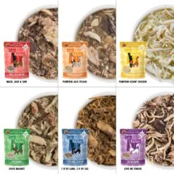 Weruva Cats In The Kitchen Pantry Party Variety Pack Grain-Free Cat Food, 3-oz Pouch, Case Of 12 & BFF Rainbow A Gogo Variety Pack Wet Cat Food Pouches, 3-oz, Case Of 12 -Meow Meals 611606 PT4. AC SS1800 V1661528398