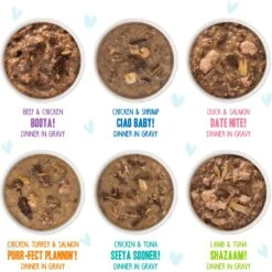 Weruva Cats In The Kitchen Pantry Party Variety Pack Grain-Free Cat Food, 3-oz Pouch, Case Of 12 & BFF OMG Potluck O' Pouches Variety Pack Grain-Free Cat Food Pouches -Meow Meals 611622 PT8. AC SS1800 V1661528757