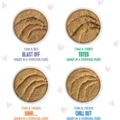 Weruva Best Feline Friend Paté Lovers, Aw Yeah! Paté Jamboree! Variety Pack Grain-Free Wet Cat Food, 2.8-oz Pouch, Case Of 12 & BFF Play Pate Lovers Pate Partay Variety Pack Wet Cat Food, 3-oz Pouch, Pack Of 12 -Meow Meals 611846 PT8. AC SS1800 V1661548552