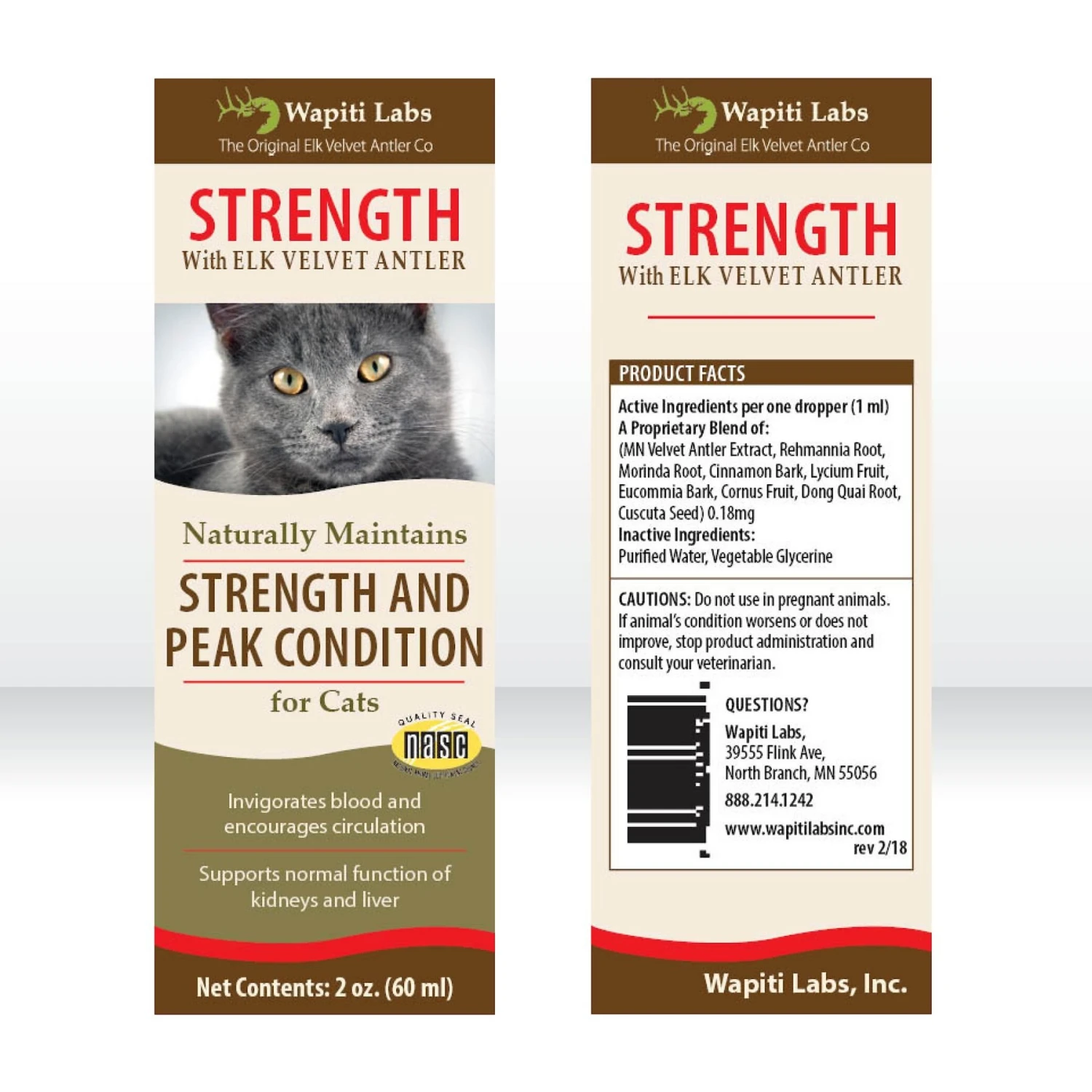 Wapiti Labs Strength Formula For Peak Condition Cat Supplement 4 Wapiti Labs Strength Formula For Peak Condition Cat Supplement - Image 2