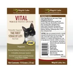 Wapiti Labs Vital Formula Cat Supplement 10 Wapiti Labs Vital Formula Cat Supplement -Meow Meals 61265 PT1. AC SS1800 V1582746662