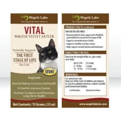 Wapiti Labs Vital Formula Cat Supplement 14 Wapiti Labs Vital Formula Cat Supplement -Meow Meals 61265 PT6. AC SS1800 V1582745792