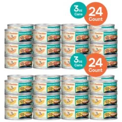 CANIDAE Balanced Bowl Chicken & Pumpkin Recipe In Gravy Wet Cat Food, 3-oz Can, Case Of 24 & CANIDAE Balanced Bowl Tuna & Carrots Recipe In Gravy Wet Cat Food, 3-oz Can, Case Of 24