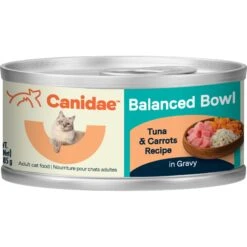CANIDAE Balanced Bowl Chicken & Pumpkin Recipe In Gravy Wet Cat Food, 3-oz Can, Case Of 24 & CANIDAE Balanced Bowl Tuna & Carrots Recipe In Gravy Wet Cat Food, 3-oz Can, Case Of 24 -Meow Meals 632654 PT6. AC SS1800 V1663602796