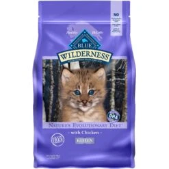 Blue Buffalo Wilderness High Protein Natural Grain-Free Chicken Kitten Dry Cat Food + 2 Items -Meow Meals 646838 PT1. AC SS1800 V1664554789
