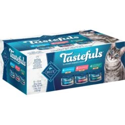 Blue Buffalo Wilderness Pate Variety Pack Duck, Chicken & Salmon Grain-Free Cat Canned Food + 2 Items -Meow Meals 646846 PT4. AC SS1800 V1664560549