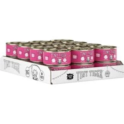 Tiny Tiger Chunks In EXTRA Gravy Beef Recipe Grain-Free Canned Cat Food & Tiny Tiger, Lickables, Variety Pack, Bisque Cat Treat & Topper -Meow Meals 652806 PT2. AC SS1800 V1664899733