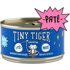 Tiny Tiger Pate Whitefish & Tuna Recipe Grain-Free Canned Cat Food & Tiny Tiger, Lickables, Variety Pack, Bisque Cat Treat & Topper -Meow Meals 652878 PT1. AC SS1800 V1664899098