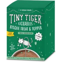 Tiny Tiger Chunks In EXTRA Gravy Seafood Recipe Grain-Free Canned Cat Food & Tiny Tiger Lickables, Senior Formula, Tuna & Chicken Recipe, Bisque Cat Treat & Topper -Meow Meals 652950 PT5. AC SS1800 V1664899673
