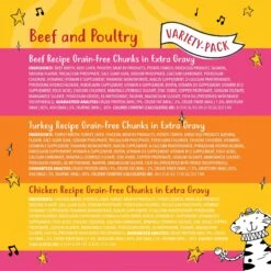 Tiny Tiger Chunks In EXTRA Gravy Beef & Poultry Recipes Variety Pack Grain-Free Canned Cat Food & Tiny Tiger Lickables, Senior Formula, Tuna & Chicken Recipe, Bisque Cat Treat & Topper -Meow Meals 652958 PT3. AC SS1800 V1664898709