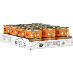 Tiny Tiger Pate Turkey & Giblets Recipe Grain-Free Canned Cat Food & Tiny Tiger Lickables, Senior Formula, Tuna & Chicken Recipe, Bisque Cat Treat & Topper -Meow Meals 652974 PT2. AC SS1800 V1664899038