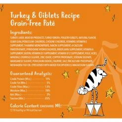 Tiny Tiger Pate Turkey & Giblets Recipe Grain-Free Canned Cat Food & Tiny Tiger Lickables, Senior Formula, Tuna & Chicken Recipe, Bisque Cat Treat & Topper -Meow Meals 652974 PT3. AC SS1800 V1664898967