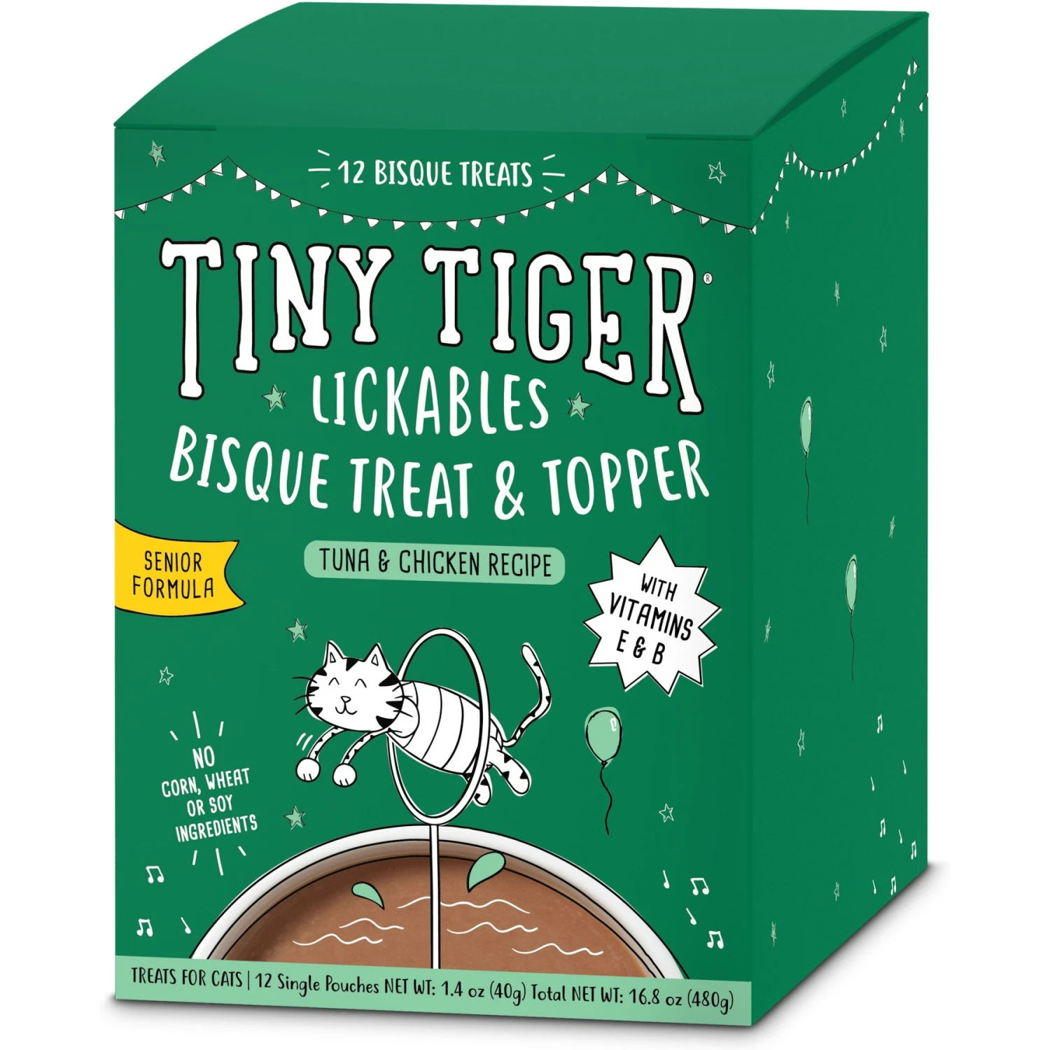 Tiny Tiger Pate Seafood Recipe Grain-Free Canned Cat Food & Tiny Tiger Lickables, Senior Formula, Tuna & Chicken Recipe, Bisque Cat Treat & Topper 8 Tiny Tiger Pate Seafood Recipe Grain-Free Canned Cat Food & Tiny Tiger Lickables, Senior Formula, Tuna & Chicken Recipe, Bisque Cat Treat & Topper - Image 6