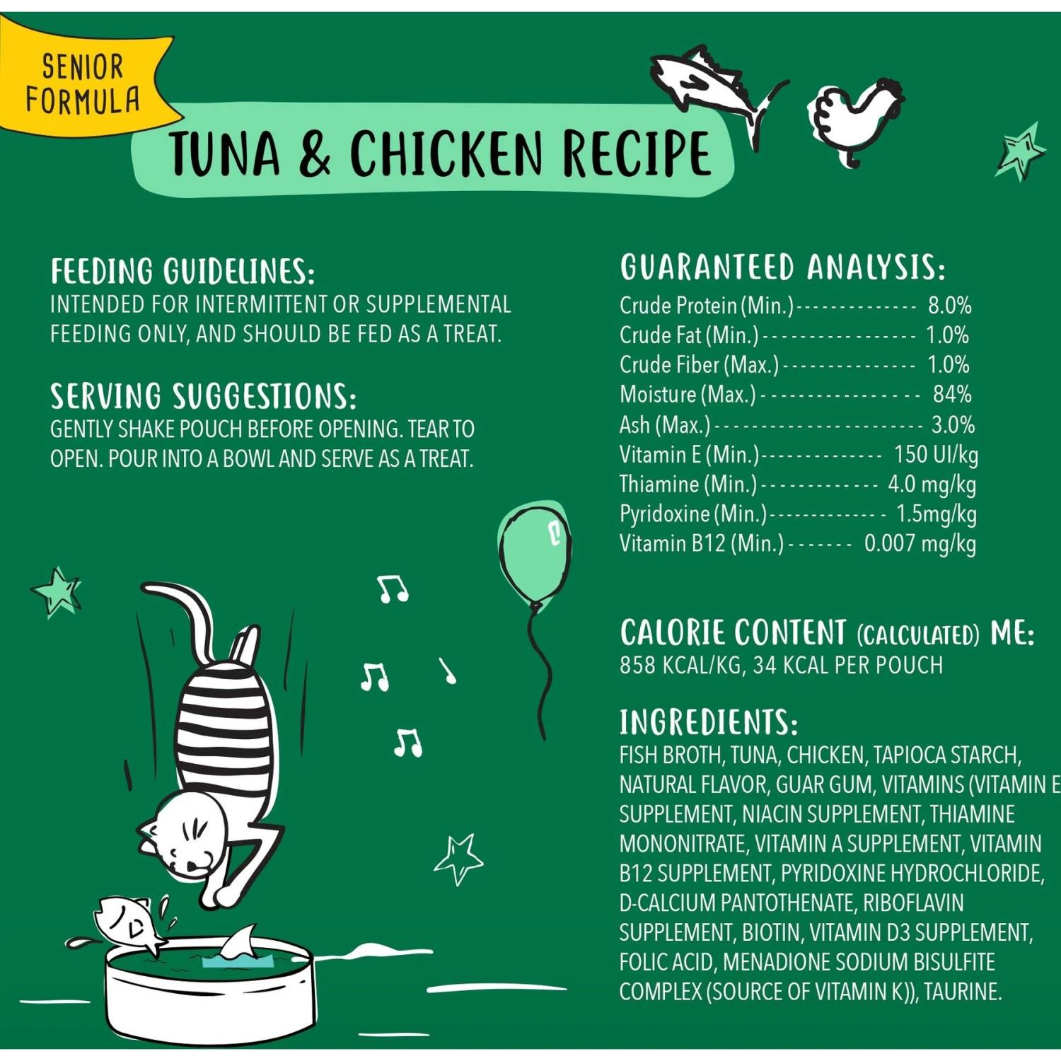 Tiny Tiger Pate Seafood Recipe Grain-Free Canned Cat Food & Tiny Tiger Lickables, Senior Formula, Tuna & Chicken Recipe, Bisque Cat Treat & Topper 10 Tiny Tiger Pate Seafood Recipe Grain-Free Canned Cat Food & Tiny Tiger Lickables, Senior Formula, Tuna & Chicken Recipe, Bisque Cat Treat & Topper - Image 8