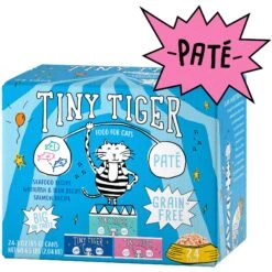 Tiny Tiger Pate Seafood Recipes Variety Pack Grain-Free Canned Cat Food & Tiny Tiger Lickables, Senior Formula, Tuna & Chicken Recipe, Bisque Cat Treat & Topper -Meow Meals 653118 PT1. AC SS1800 V1664898392