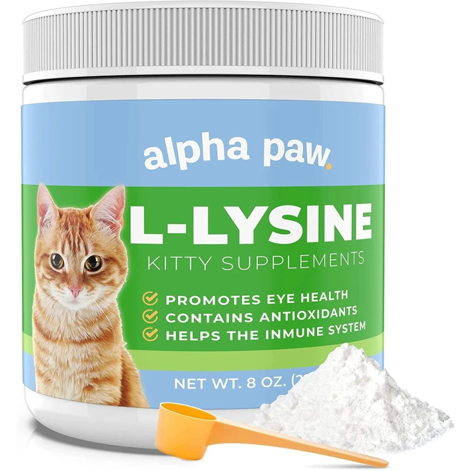 Alpha Paw Cat L-Lysine Immune Support Cat Supplement, 8-oz Jar 3 Alpha Paw Cat L-Lysine Immune Support Cat Supplement, 8-oz Jar
