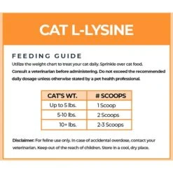 Alpha Paw Cat L-Lysine Immune Support Cat Supplement, 8-oz Jar 11 Alpha Paw Cat L-Lysine Immune Support Cat Supplement, 8-oz Jar -Meow Meals 653862 PT3. AC SS1800 V1665781467