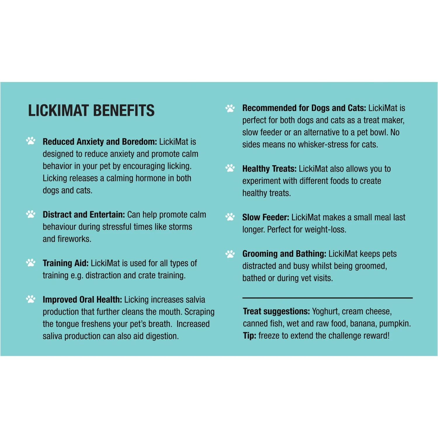 LickiMat Variety Pack Slow Feeder Cat Lick Mat, Green & Turquoise, 2 Count 7 LickiMat Variety Pack Slow Feeder Cat Lick Mat, Green & Turquoise, 2 Count - Image 5