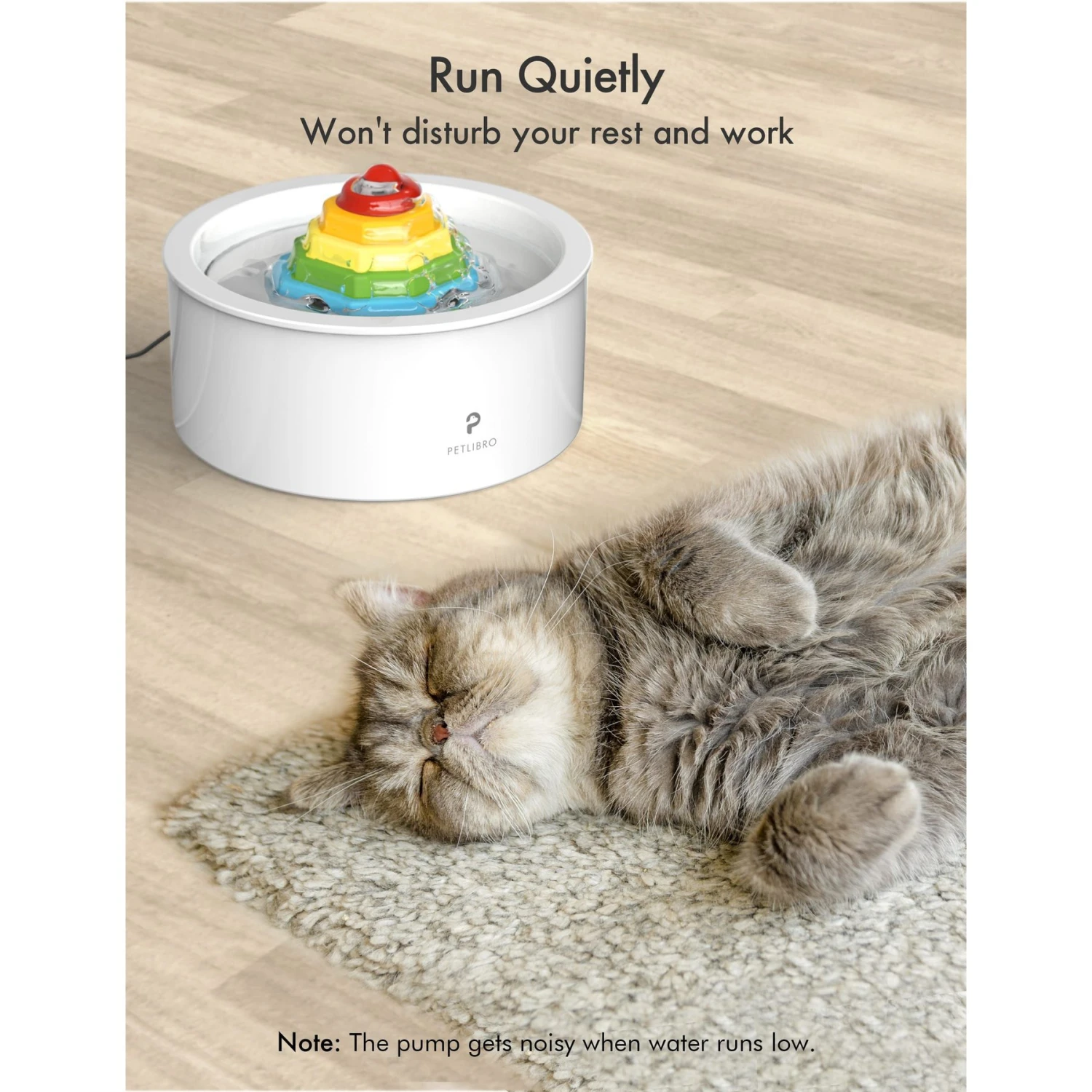 Petlibro Ceramic Cat Water Fountain, 50-oz 9 Petlibro Ceramic Cat Water Fountain, 50-oz - Image 7