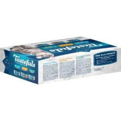 Blue Buffalo Tastefuls Chicken, Turkey & Chicken & Ocean Fish & Tuna Entrées Variety Pack Pate Wet Cat Food, 5.5-oz Can, Case Of 12 & Blue Buffalo Tastefuls Tuna, Chicken, Fish & Shrimp Entrées Variety Pack Flaked Wet Cat Food -Meow Meals 662598 PT2. AC SS1800 V1667331341