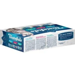 Blue Buffalo Tastefuls Chicken, Turkey & Chicken & Ocean Fish & Tuna Entrées Variety Pack Pate Wet Cat Food, 5.5-oz Can, Case Of 12 & Blue Buffalo Tastefuls Tuna, Chicken, Fish & Shrimp Entrées Variety Pack Flaked Wet Cat Food -Meow Meals 662598 PT6. AC SS1800 V1667332351