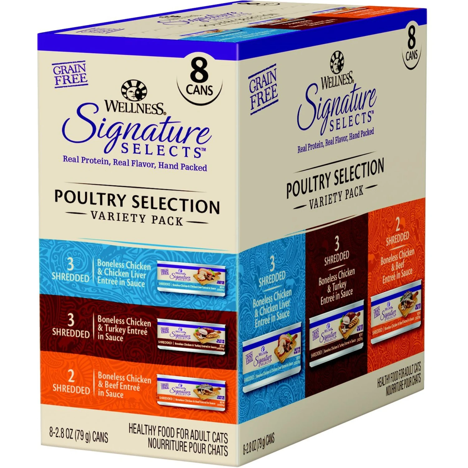 Wellness CORE Signature Selects Seafood Selection Variety Pack Canned Cat Food, 2.8-oz, Case Of 8 & Wellness CORE Signature Selects Poultry Selection Variety Pack Canned Cat Food 8 Wellness CORE Signature Selects Seafood Selection Variety Pack Canned Cat Food, 2.8-oz, Case Of 8 & Wellness CORE Signature Selects Poultry Selection Variety Pack Canned Cat Food - Image 6