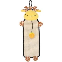 Pet Life Paw-Pleasant Eco-Natural Sisal & Jute Hanging Carpet Kitty Cat Scratcher & Toy