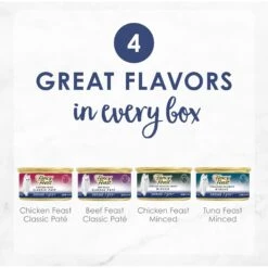 Fancy Feast Senior 7+ Chicken, Beef & Tuna Feasts Variety Pack Canned Cat Food & PrettyLitter Health Monitoring Cat Litter -Meow Meals 683190 PT2. AC SS1800 V1666185562