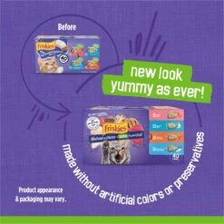 Purina Friskies Seafood & Chicken Pate Favorites Variety Pack Wet Cat Food, 5.5-oz Can, Case Of 40 & PrettyLitter Health Monitoring Cat Litter -Meow Meals 683206 PT2. AC SS1800 V1666129976