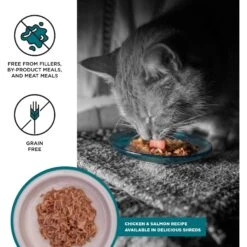 BIXBI Liberty Chicken & Salmon Recipe In Broth Grain-Free Wet Cat Food, 2.75-oz Can, Case Of 24 -Meow Meals 691302 PT1. AC SS1800 V1666839290