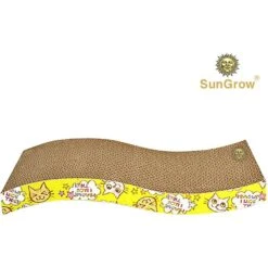 SunGrow Cardboard Cat & Rabbit Scratcher Bed, Scratch Pad For Indoor Pets -Meow Meals 693142 PT2. AC SS1800 V1694706683