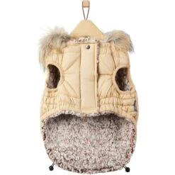 Frisco Heavy Weight Matte Quilted Dog & Cat Parka With Cozy Fleece Lining -Meow Meals 719654 PT4. AC SS1800 V1692978908