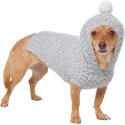 Frisco Heathered Chunky Dog & Cat Hooded Sweater 12 Frisco Heathered Chunky Dog & Cat Hooded Sweater -Meow Meals 720454 PT2. AC SS1800 V1703194382