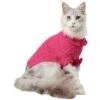 Frisco Ruffle Knit Pointelle Dog & Cat Turtleneck Sweater -Meow Meals 720646 MAIN. AC SS1800 V1692971091