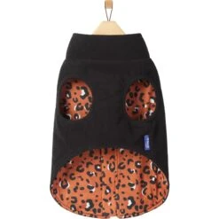 Frisco Light Weight Leopard Print Lined Fleece Dog & Cat Vest -Meow Meals 720694 PT4. AC SS1800 V1692978494