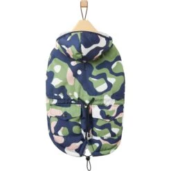 Frisco Medium Weight Urban City Camo Printed Dog & Cat Hooded Coat -Meow Meals 742358 PT3. AC SS1800 V1693234034