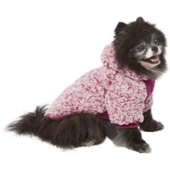 Frisco Textured Wubby 2-Tone Fleece Dog & Cat Hoodie -Meow Meals 742406 PT2. AC SS1800 V1703194380