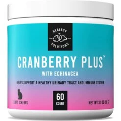 Healthy Solutions For Pets Cranberry Urinary & Kidney Supplement For Cats, 60 Count