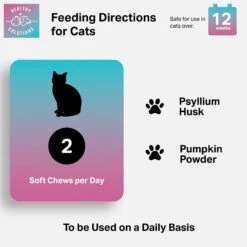 Healthy Solutions For Pets Cat Hairball Control Supplement With Pumpkin Fiber, 90 Count -Meow Meals 743462 PT2. AC SS1800 V1674586794