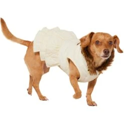 Frisco Medium Weight Quilted Ruffle Tiered Dog & Cat Dress -Meow Meals 744262 PT2. AC SS1800 V1703194436