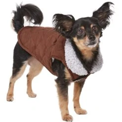 Frisco Medium Weight Quilted Dog & Cat Coat With Cozy Sherpa Lining 13 Frisco Medium Weight Quilted Dog & Cat Coat With Cozy Sherpa Lining -Meow Meals 744310 PT2. AC SS1800 V1703194386