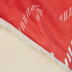 Frisco Reversible Candy Cane Cozy Knit Faux Fur Dog & Cat Pullover Bandana, 1 Count -Meow Meals 745294 PT5. AC SS1800 V1694795535