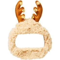 Frisco Sherpa Reindeer Dog & Cat Hat With Bells -Meow Meals 745646 PT3. AC SS1800 V1694793503