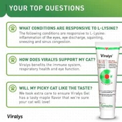 Vetoquinol Viralys Gel Immune Supplement For Cats -Meow Meals 74642 PT4. AC SS1800 V1557422519