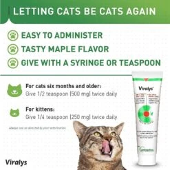 Vetoquinol Viralys Gel Immune Supplement For Cats -Meow Meals 74642 PT7. AC SS1800 V1557422223