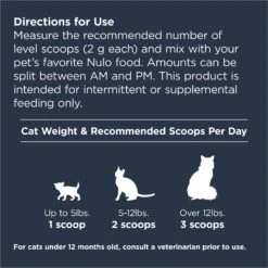 Nulo Functional Advanced Health Powder Supplement For Cats, 4.23-oz -Meow Meals 749662 PT7. AC SS1800 V1672248169