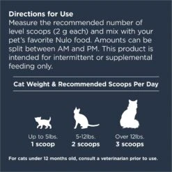 Nulo Functional Healthy Weight & Joint Powder Supplement For Cats, 4.23-oz -Meow Meals 749678 PT7. AC SS1800 V1672248140
